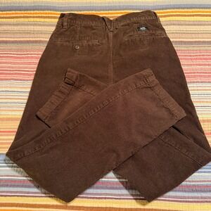 Vans Authentic Chino Relaxed Fit Corduroy Pants Mens 28 Brown Skate Trousers